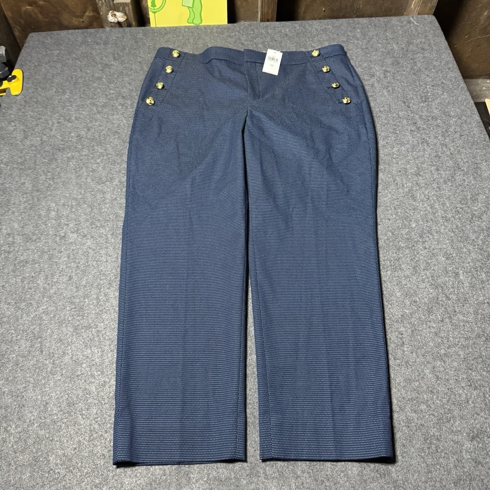 Banana‎ Republic NWT Avery Textured Polka Dot Pants Womens Size 12 Short Preppy